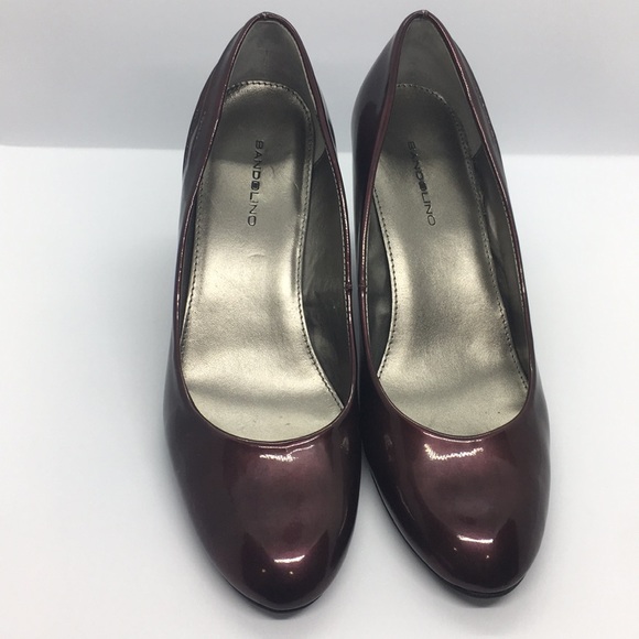 NWOT! Bandolino Burgundy Snakeskin Wedges - Picture 4 of 8